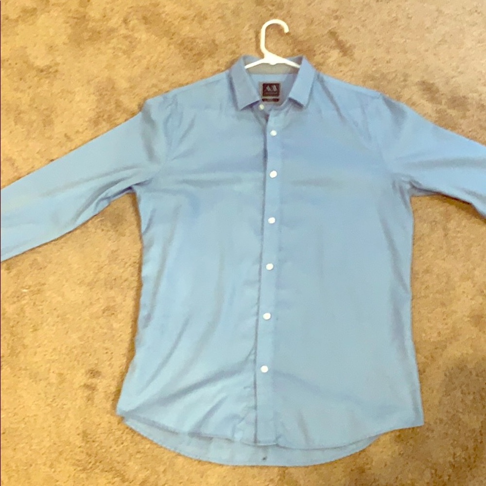 Blue shirt collared AX dress shirt
